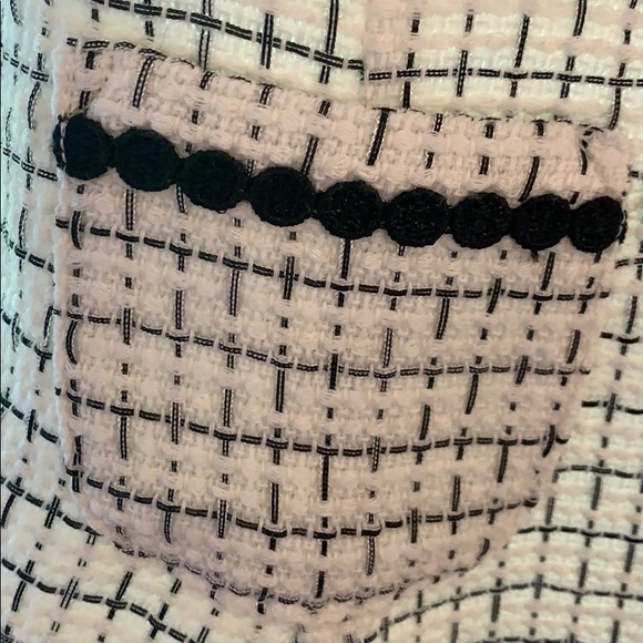 Janie and Jack bouchée white with black dress - Picture 2 of 4